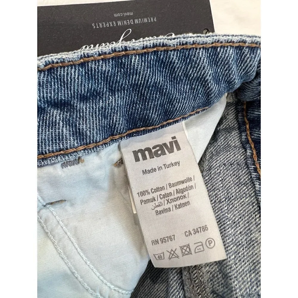 NWT MAVI JEANS Lindsay Cutoff Raw Hem Denim Miniskirt Indigo Size XS MSRP $88
